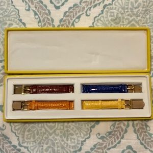 Invicta Wildflower Leather Watch Straps - set of 4 in Original Box